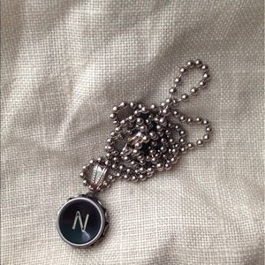 Vintage typewriter key necklace